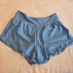 DSG Women's Knit Waistband 3" Performance Stride Shorts Pacific Azure Large New